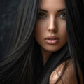 Haarverlängerung Clip-in Extensions Honigblond #1b Naturschwarz