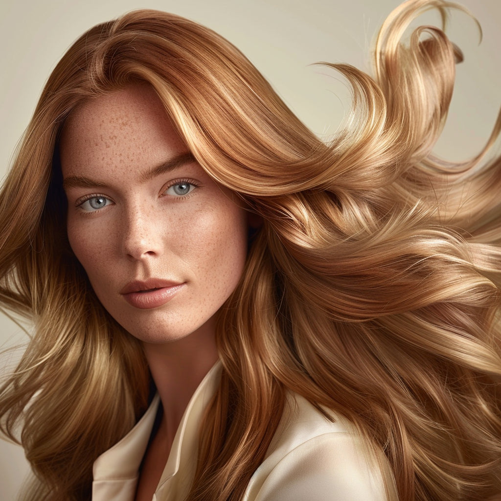 Haarverlängerung #27 Kupferblond