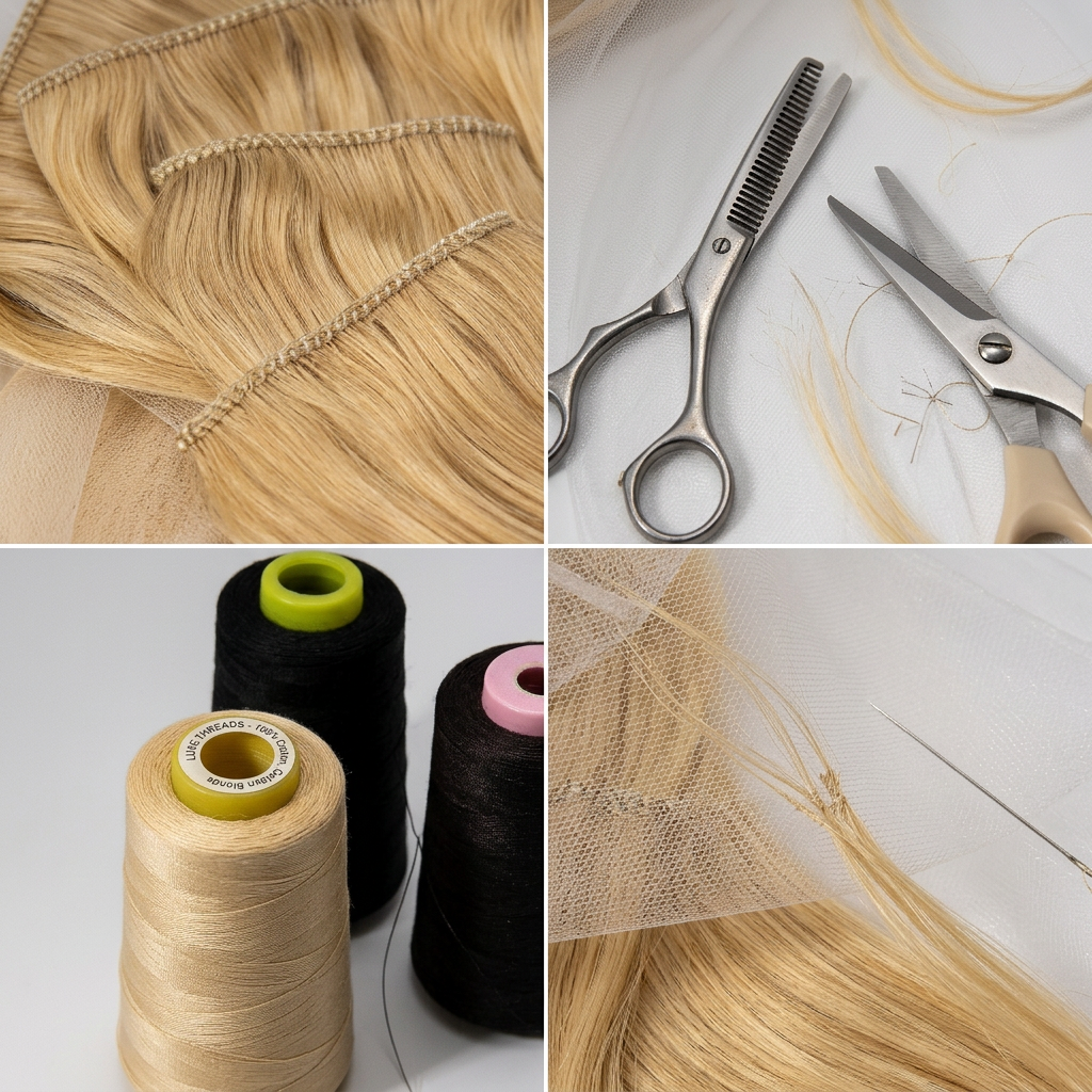 Haarverlängerung Clip-in Extensions Honigblond #24