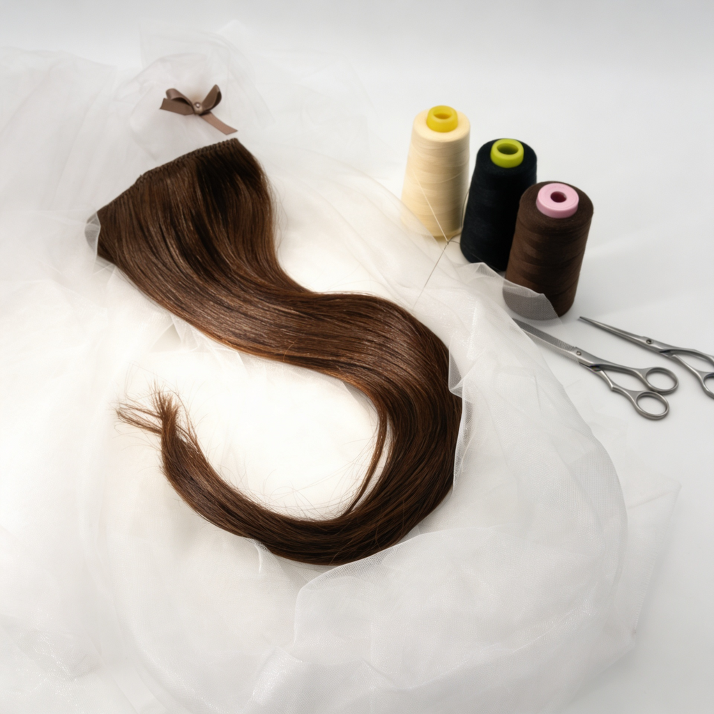 Haarverlängerung  Clip in Extensions#2 Naturbraun