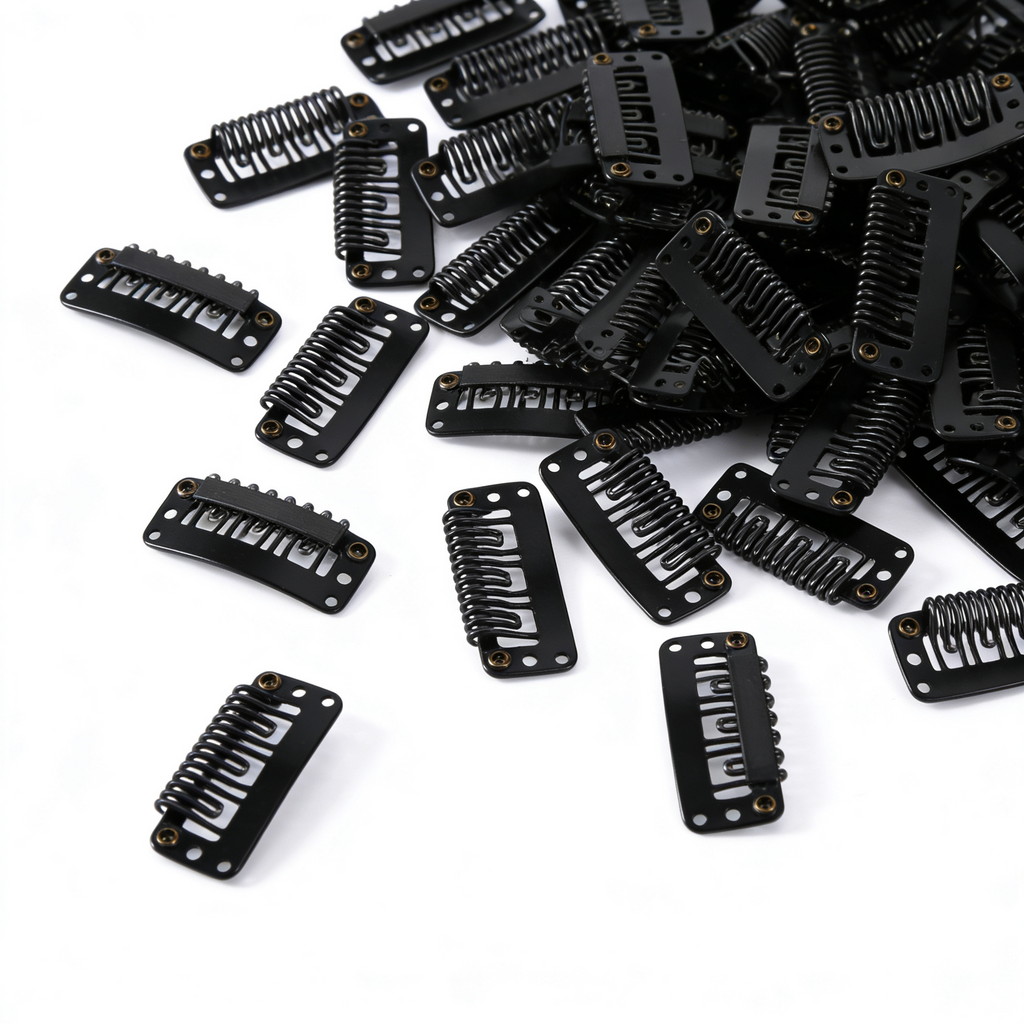 Haarwerkzeug Clip. Farbe Schwarz